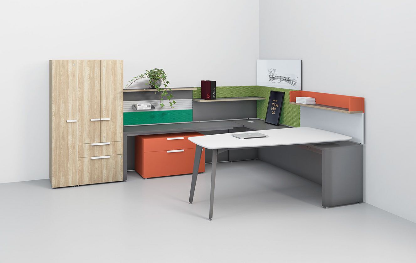 alan desk rescape private office three h