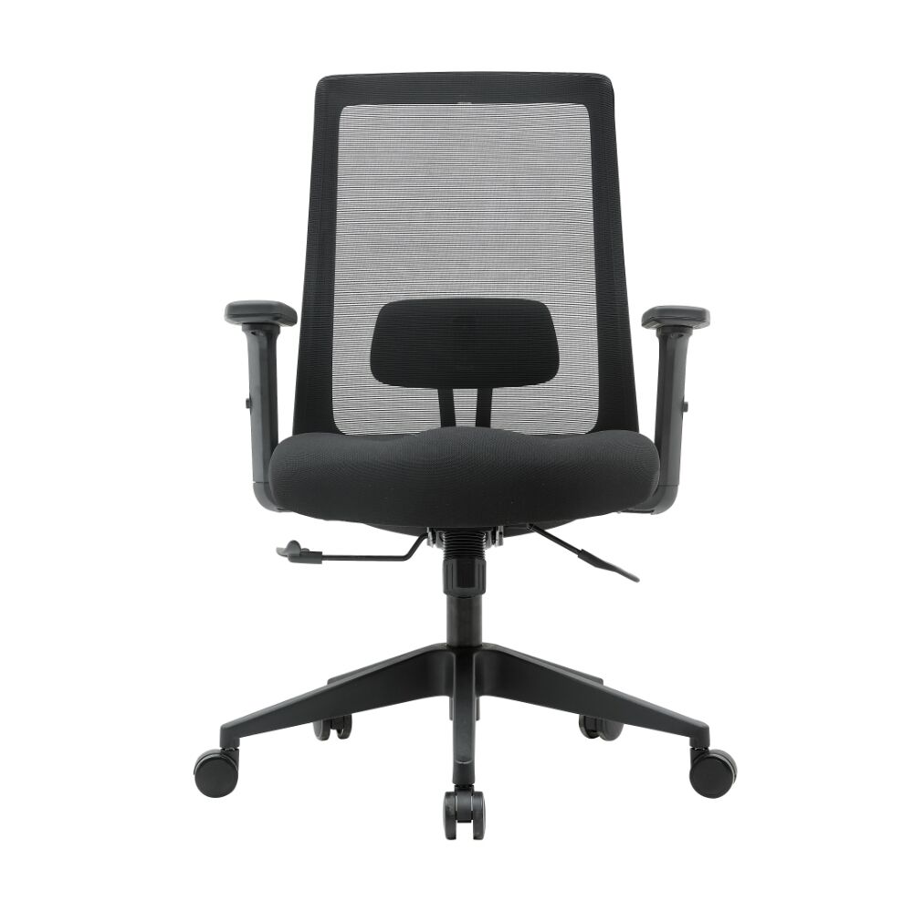 ods caressa task chair budget office chair black frame and black fabric