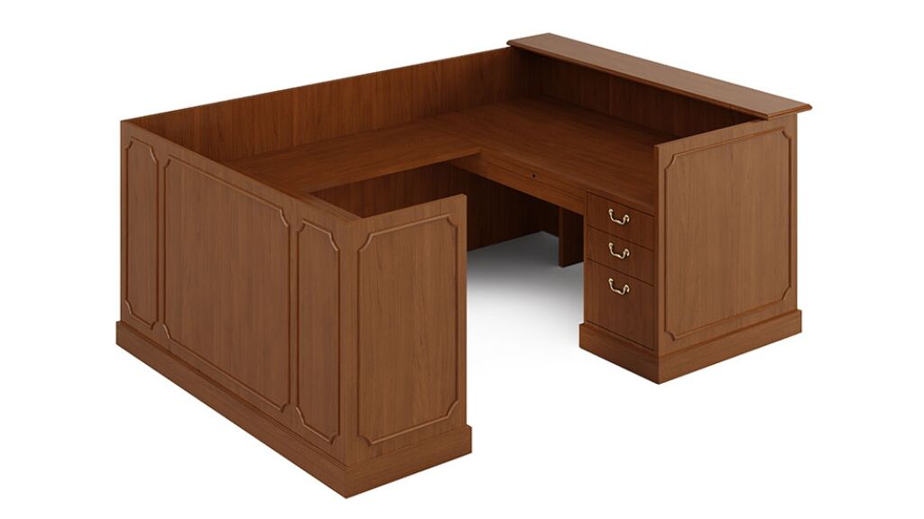 jefferson reception desk | indiana furniture - image 6