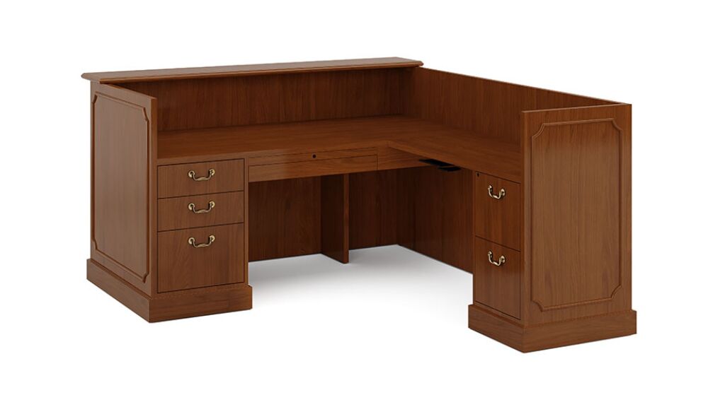 jefferson reception desk | indiana furniture - image 4