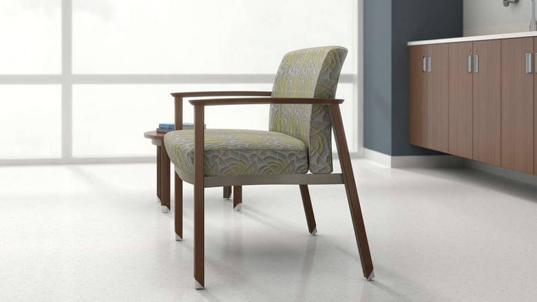 ofs carolina silvr ion metal bariatric seating healthcare alan desk