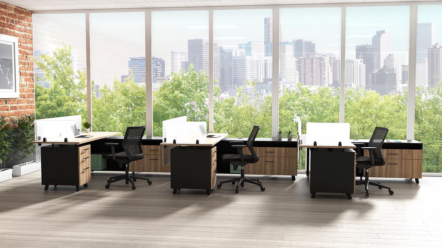 gravity workstations open plan system