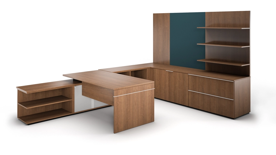 enwork affinity private office u shape desk