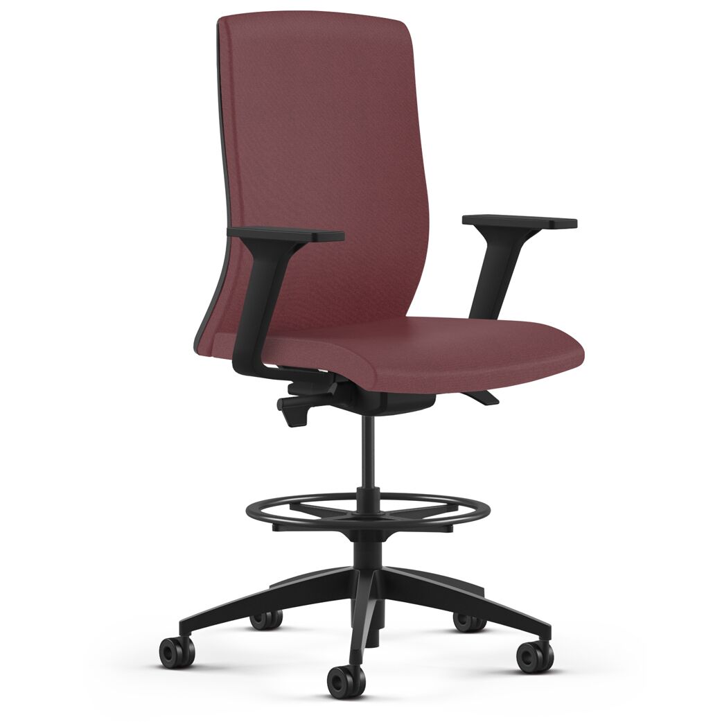 9to5 seating core stool black frame