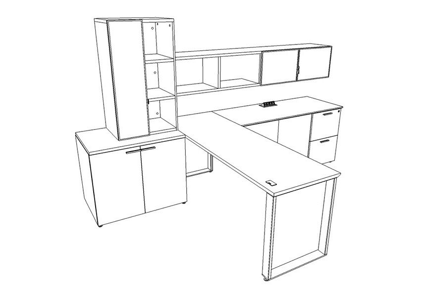 frame leg™ office desk | three h - image 19