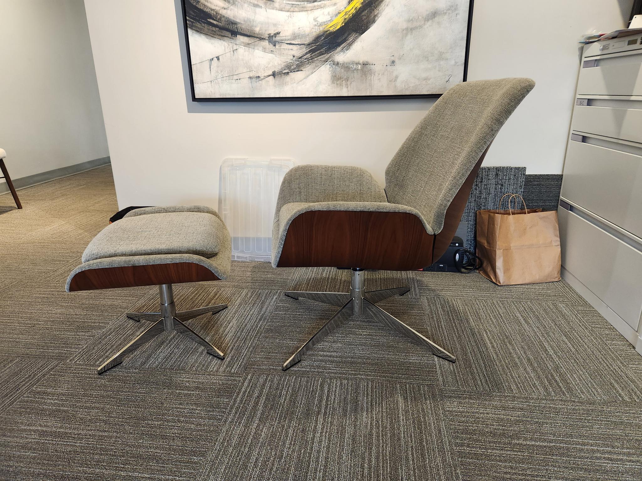 conexus lounge chair and ottoman | hbf - image 3