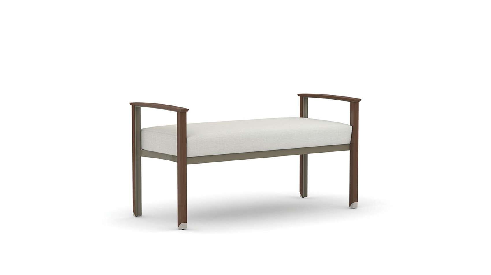 alan desk silvr ion wood ottoman ofs