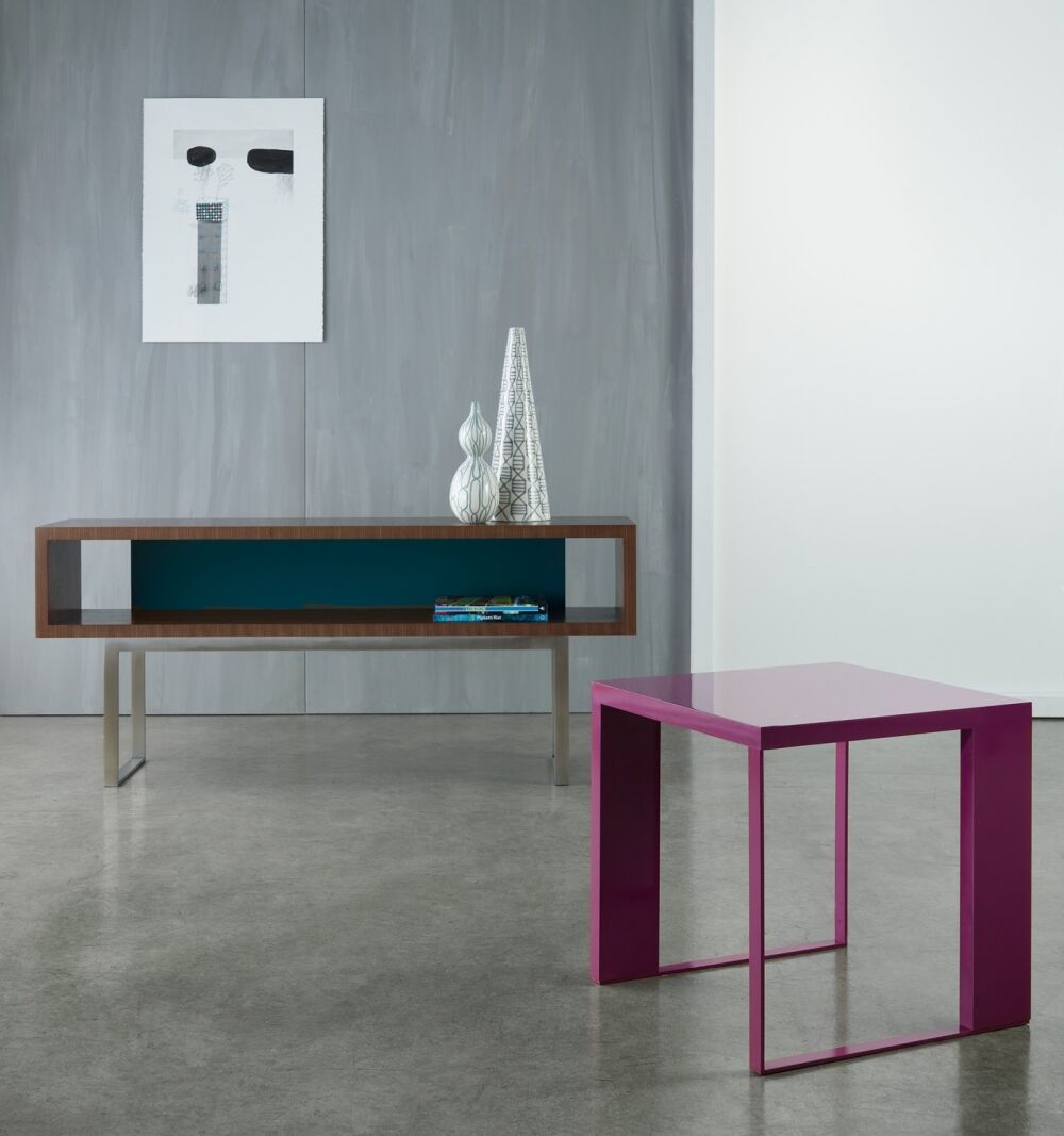 alan desk emme table and credenzas nucraft