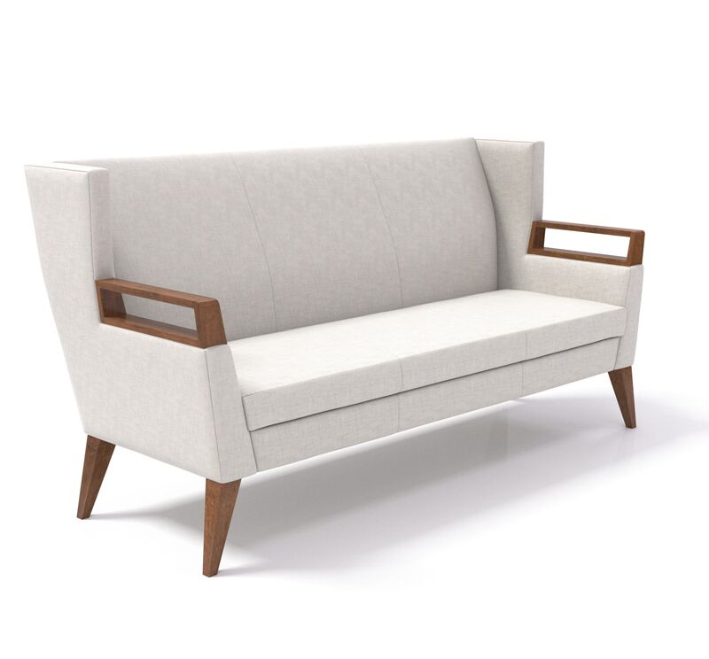 clarke wood lounge chair | coriander designs - image 11