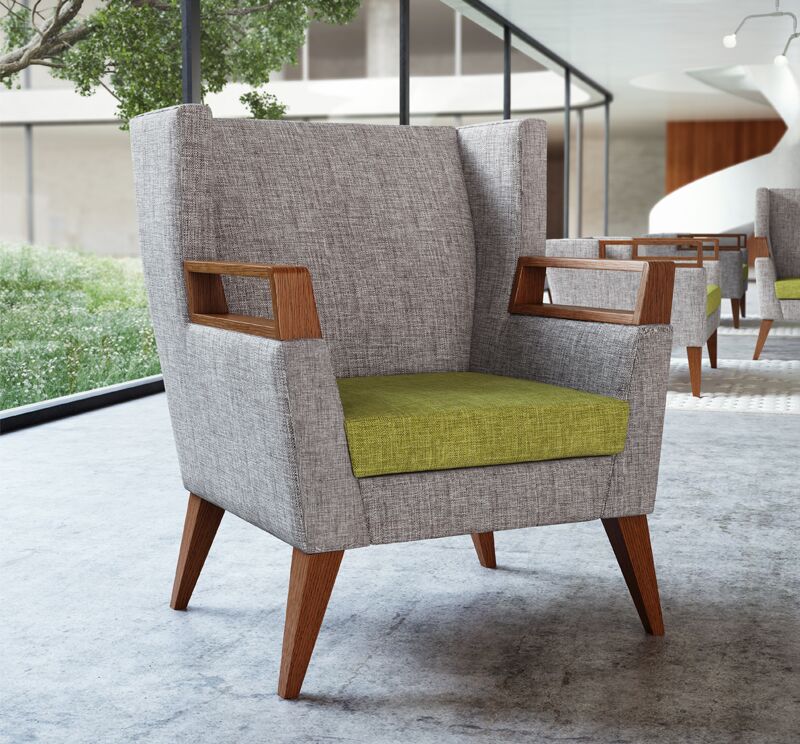 clarke wood lounge chair | coriander designs - image 9