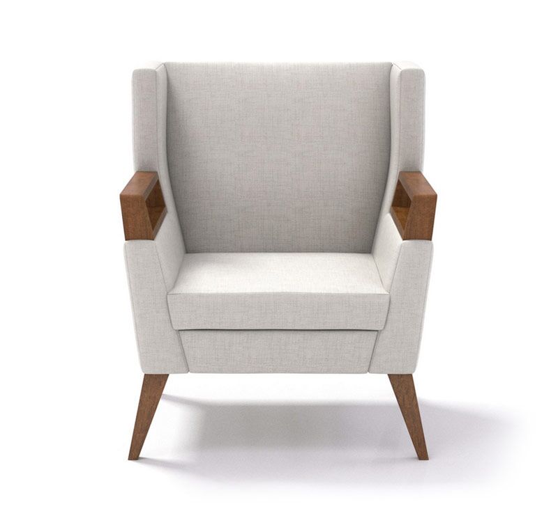 clarke wood lounge chair | coriander designs - image 3