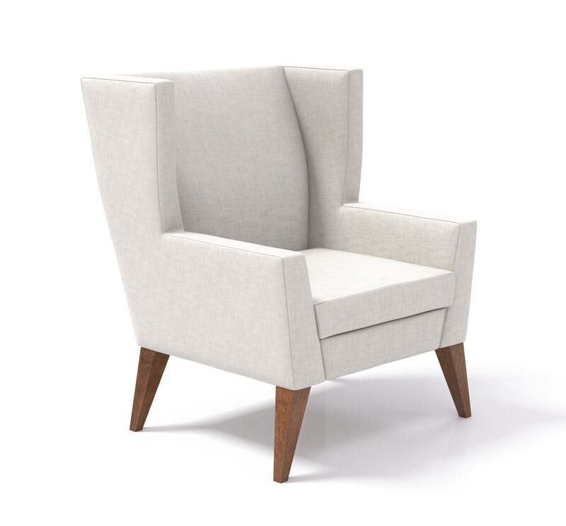 clarke wood lounge chair | coriander designs - image 5