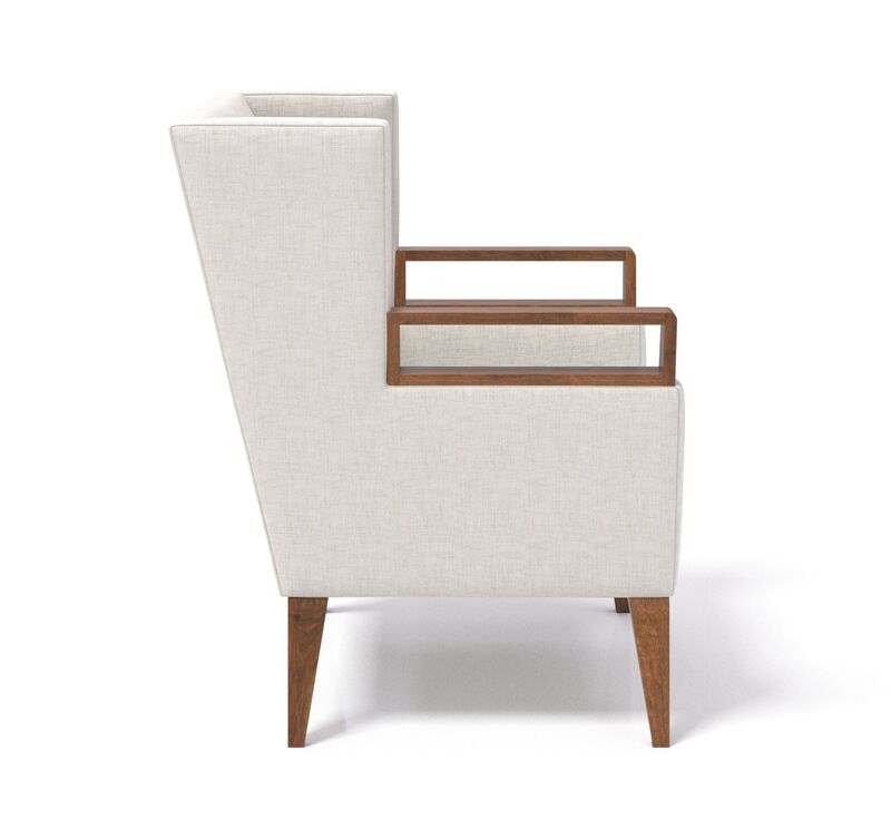 clarke wood lounge chair | coriander designs - image 4