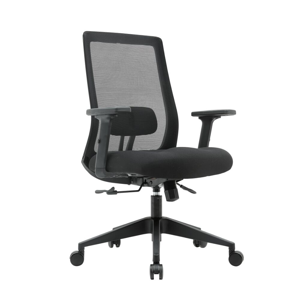 ods caressa task chair black fabric black frame
