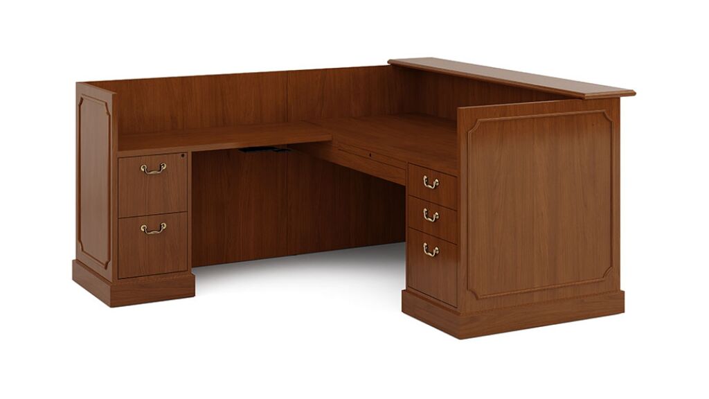 jefferson reception desk | indiana furniture - image 7