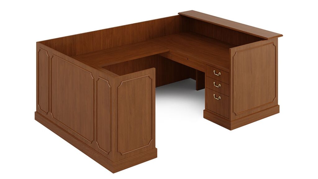 jefferson reception desk | indiana furniture - image 8