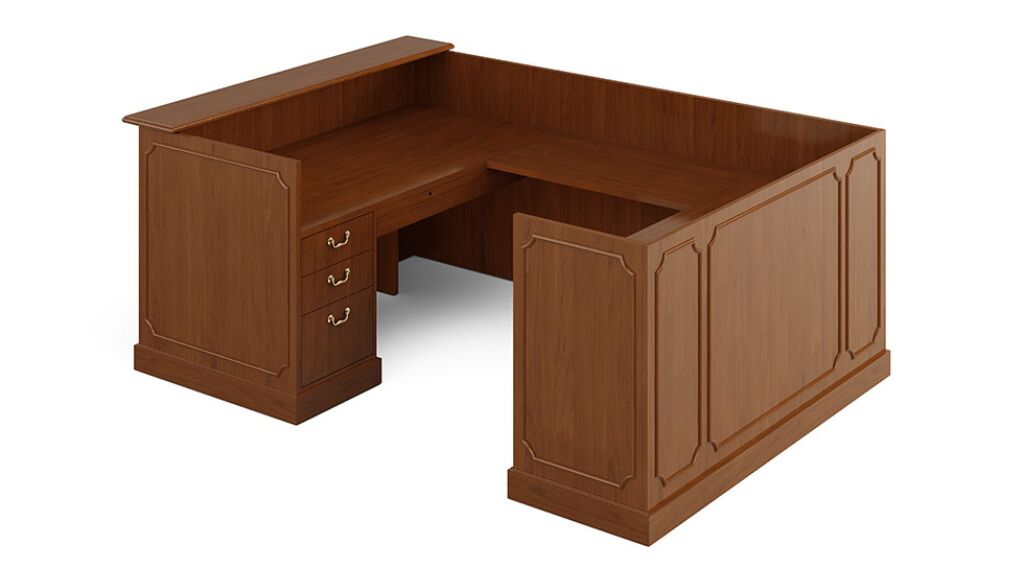 jefferson reception desk | indiana furniture - image 2