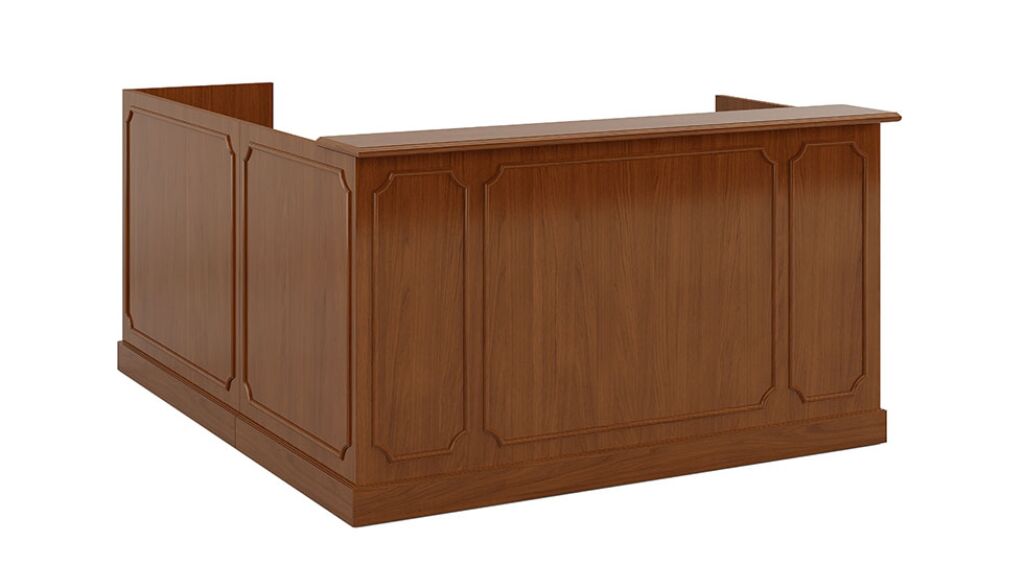 jefferson reception desk | indiana furniture - image 3