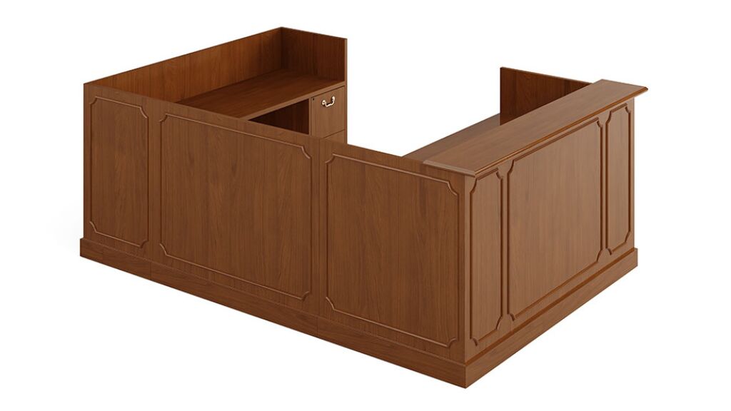 jefferson reception desk | indiana furniture - image 5