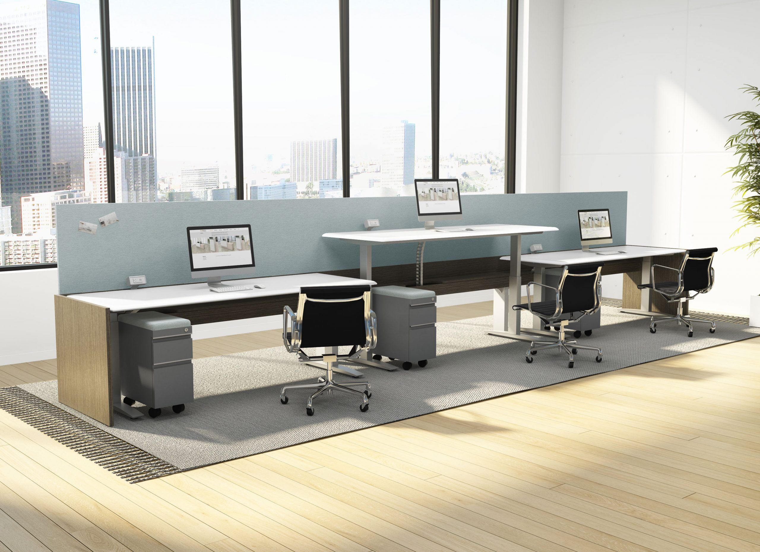 hover benching system | deskmakers - image 2