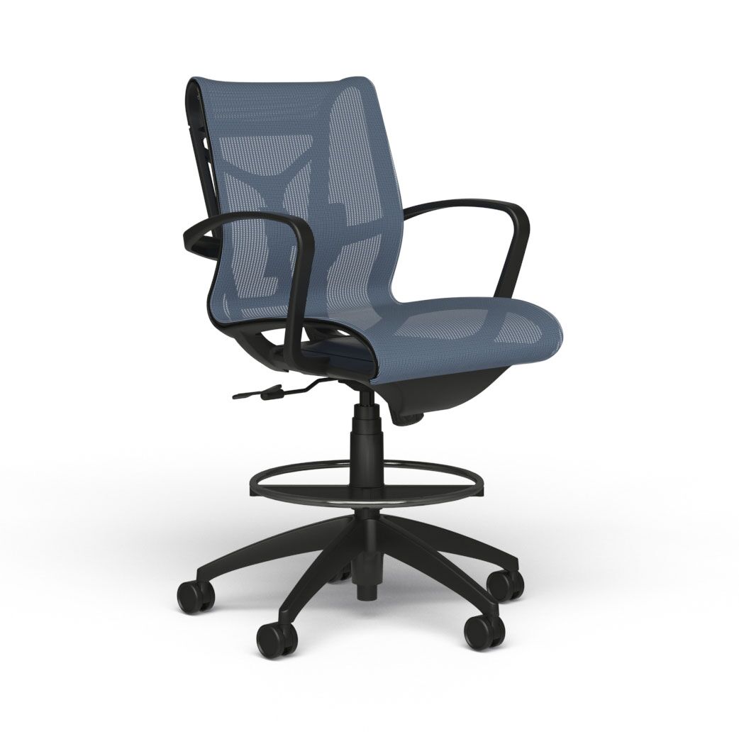 alan desk cydia mesh stool 9to5 seating