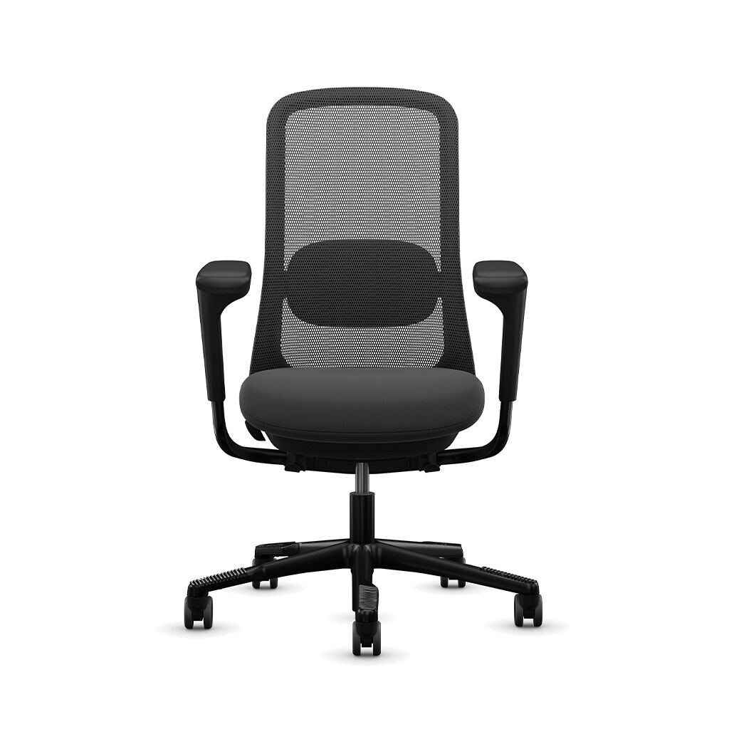 9to5 seating sofi task chair model @nce 750 black frame and fabric