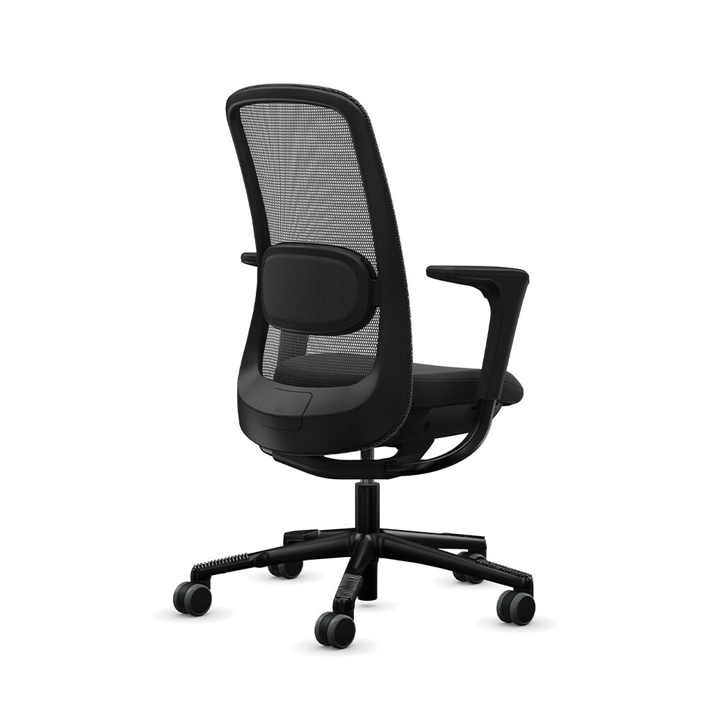 9to5 seating sofi task chair model @nce 750 black frame and fabric