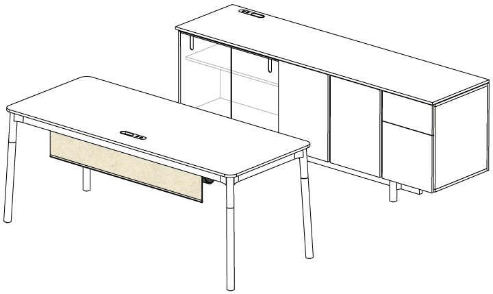 woodstock™ private office furniture | three h - image 35