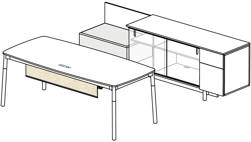woodstock™ private office furniture | three h - image 48