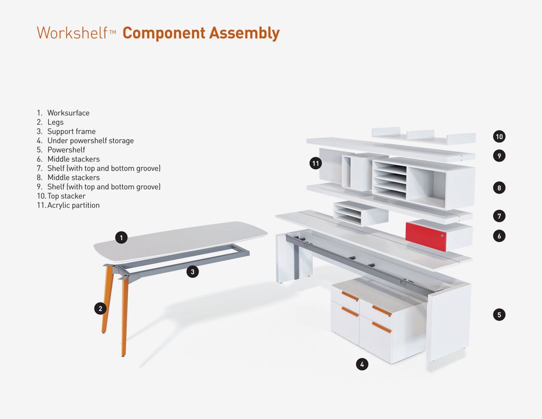 workshelf™ office desk | three h - image 25
