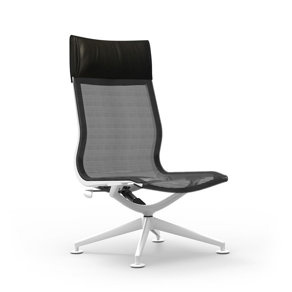 idesk curva hi-back lounge chair alan desk