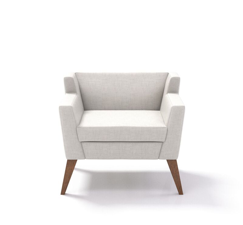 clarke lowback wood lounge chair | coriander designs - image 3