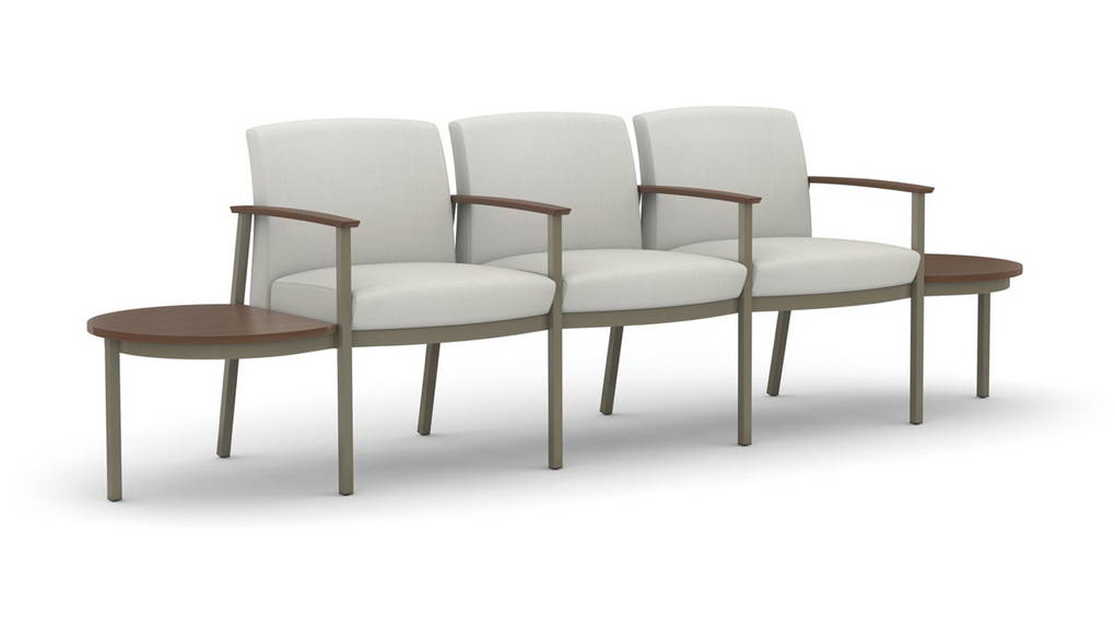 ofs carolina silvr ion metal multiple guest seating healthcare alan desk