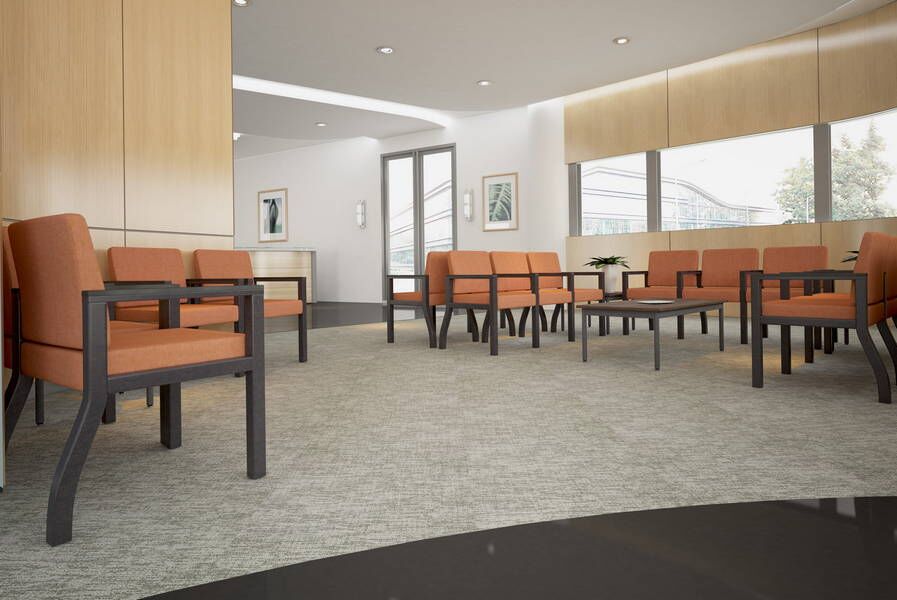 erg woburn healthcare lounge seating alan desk