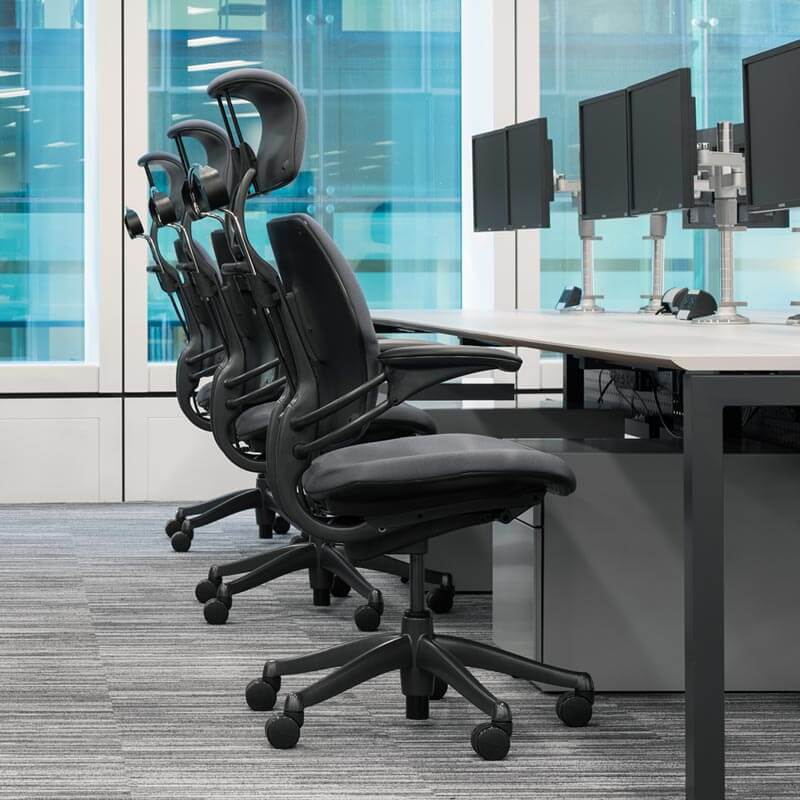 freedom office chairs in an office