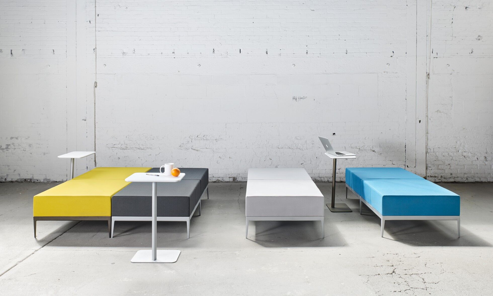 scape ottomans and modular lounge seating