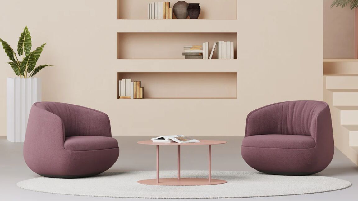 gimbal lowback lounge chair | hightower